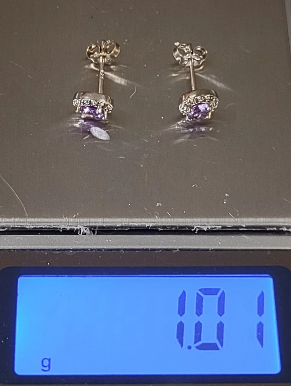 Amethyst Studs+Halo